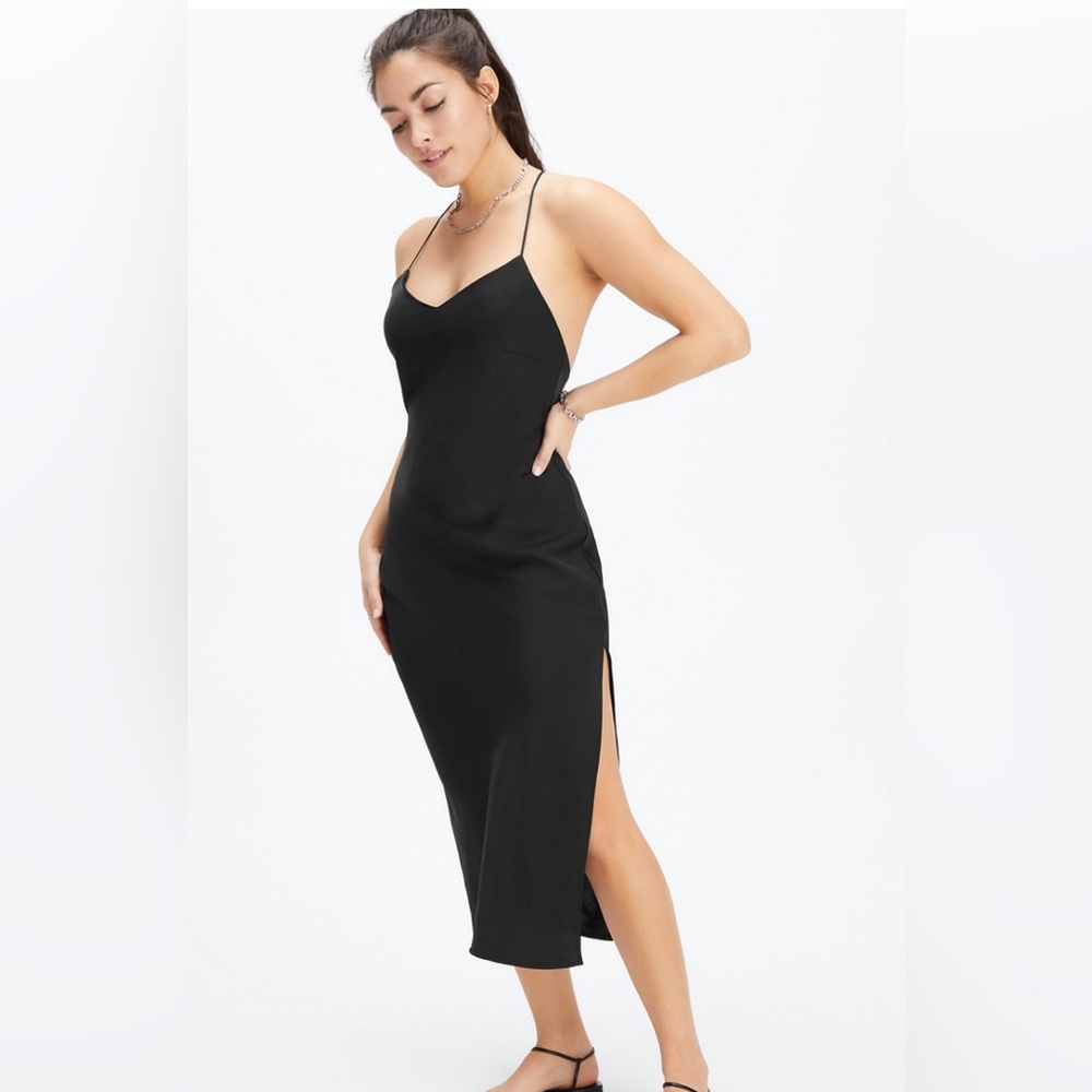 Black Fabletics Slip Dress size XL. Worn once.